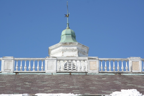 Balustrade and Cupola with coppered Dome 